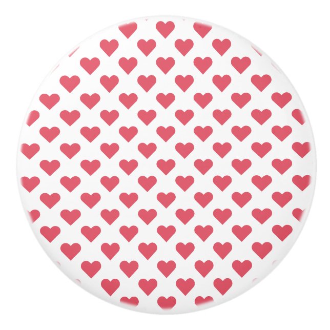 Heart Heart Heart Heart Ceramic Knob (Front)
