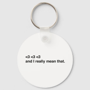 Heart Heart Heart Key Ring