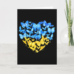 Heart Heart Ukraine Butterfly Ukraine Sunflower 1 Card
