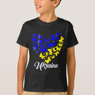 Heart Heart Ukraine Shirt Butterfly I Stand With U