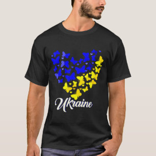 Heart Heart Ukraine Shirt Butterfly I Stand With U