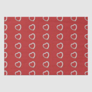 Heart hearts love valentine red Wrapping Paper