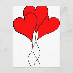 heart hearts valentine wife sweetheart girlfriend holiday postcard