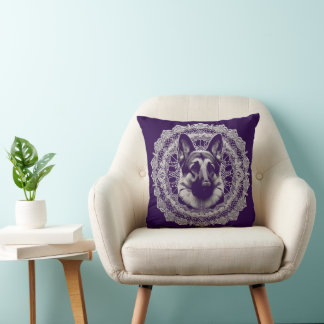 Heart heat in the design shepherd and poem cushion