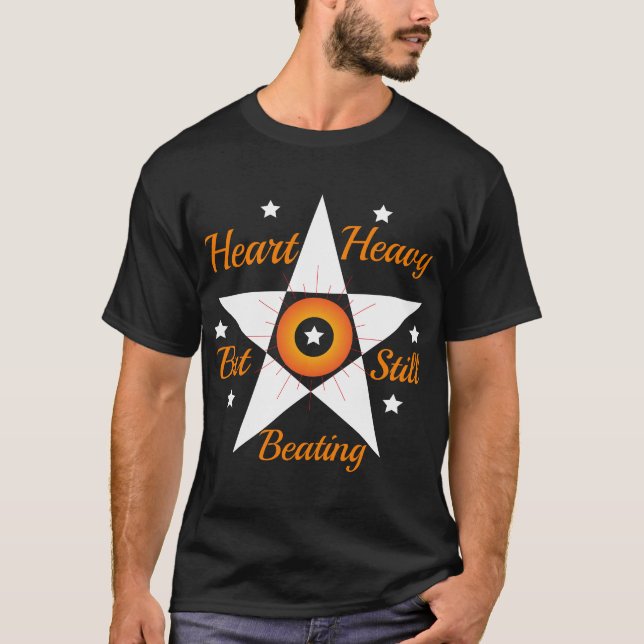 HEART HEAVY Basic Dark T-Shirt (Front)