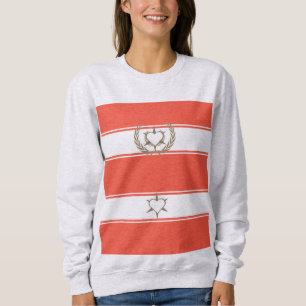 Heart Herz Stern Star Laurel wreath Ährenkranz Sweatshirt