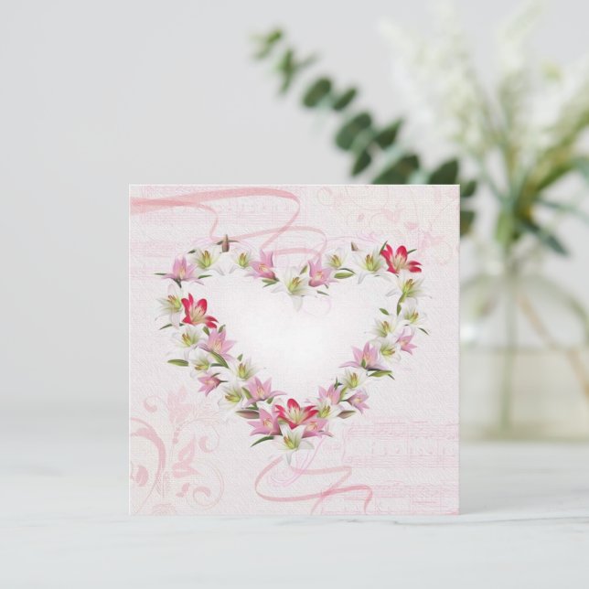 Heart Holiday Card (Standing Front)