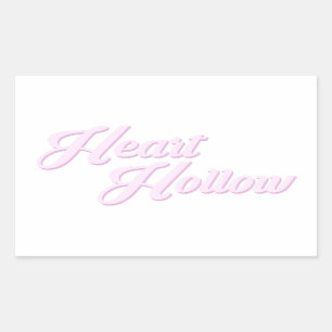 HEART HOLLOW Plain Logo Sticker