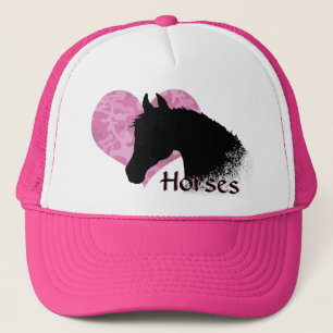 Heart Horse III (pink camo) Trucker Hat