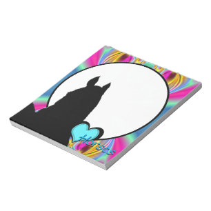 Heart Horses I (Fractal 101) Notepad