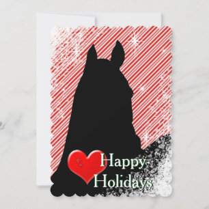 Heart Horses I Holiday (Candy Cane Bkgrd)