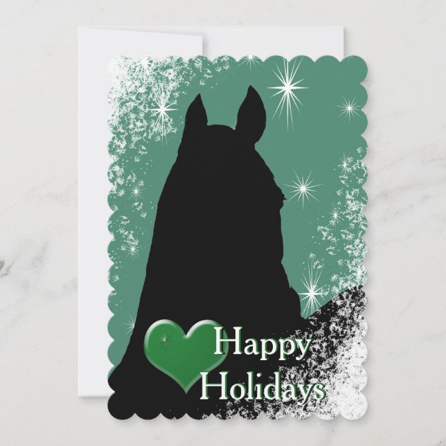 Heart Horses I Holiday (green) (Front)