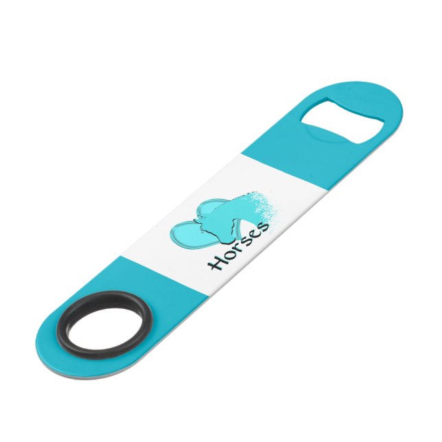 Heart Horses III (aqua) (Front Angled)