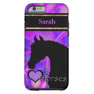 Heart Horses III Customisable (Fractal 100) Tough iPhone 6 Case