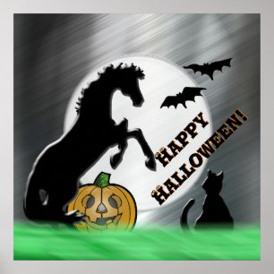 Heart Horses V Halloween Poster