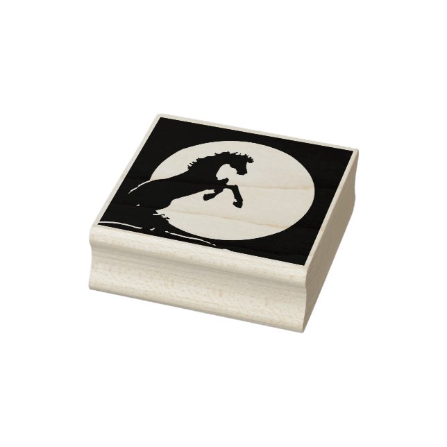Heart Horses V Hazy Moon Rubber Stamp (Stamp)
