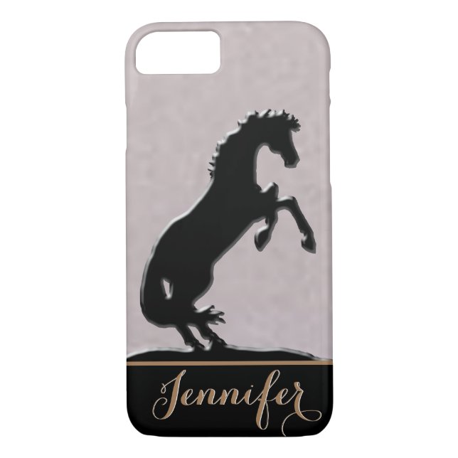 Heart Horses V (silvery mauve) Case-Mate iPhone Case (Back)