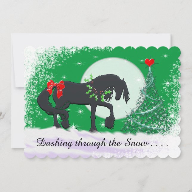Heart Horses VI Holiday (Holiday Tree) (Front)