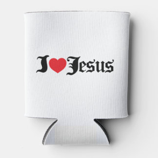 Heart I Love Jesus CG0137 Can Cooler