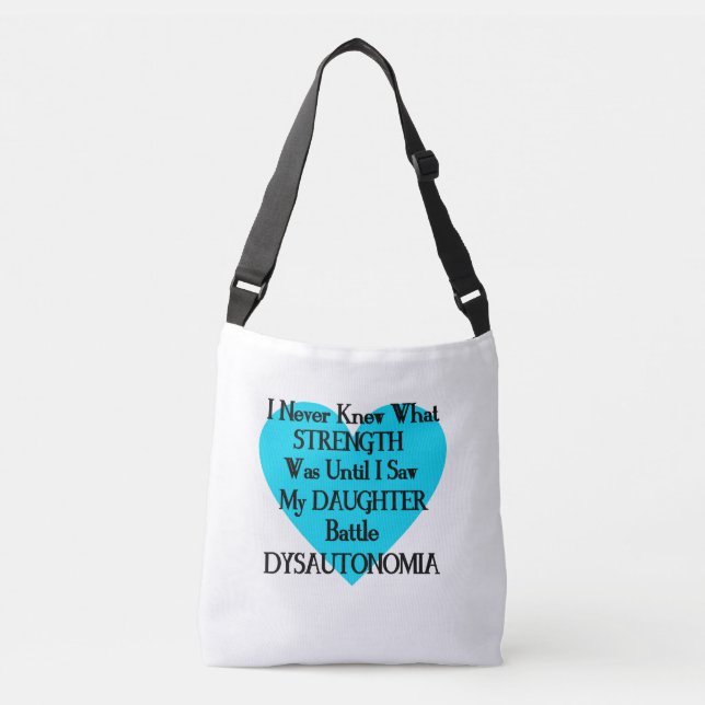 Heart/I Never Knew...Daughter...Dysautonomia Crossbody Bag (Front)