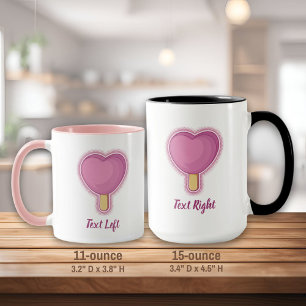 Heart Ice Cream Stick Mug