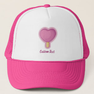 Heart Ice Cream Stick Trucker Hat