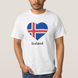 Heart - Iceland Flag T-Shirt