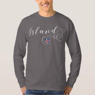 Heart Iceland Tee Shirt, Ísland