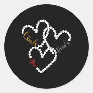 Heart I'm With Her Kamala Harris 2024 Classic Round Sticker