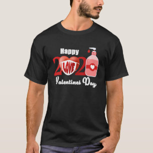 Heart In A Mask Happy Valentines Day 2021 Valenti T-Shirt