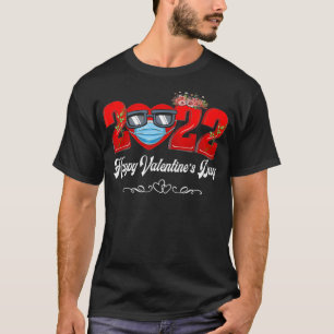 Heart In A Mask Happy Valentine's Day 2022 T-Shirt