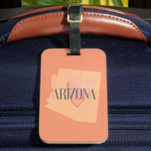 Heart in AZ Luggage Tag