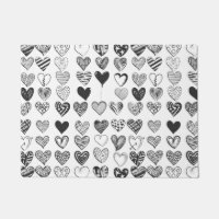 Heart in black and white
