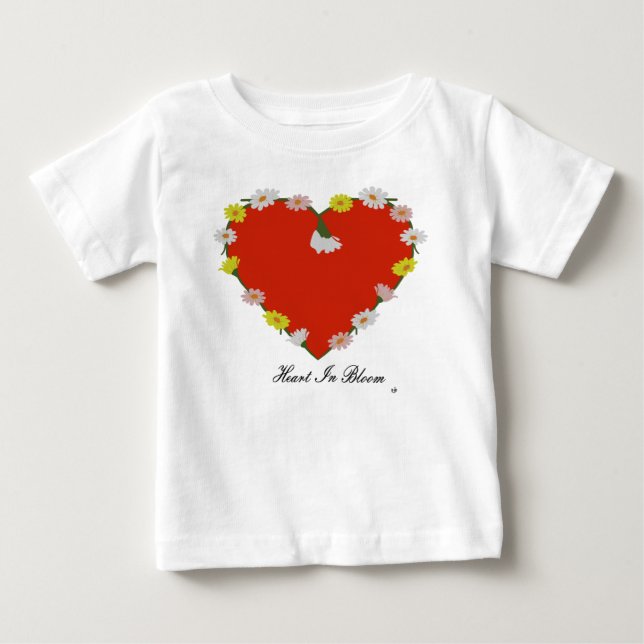 Heart In Bloom Baby T-Shirt (Front)