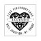 Heart In Circle Return Address Stamp