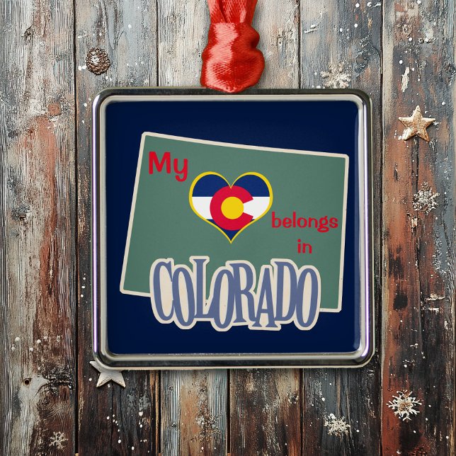 Heart in Colorado Metal Tree Decoration (Creator Uploaded)