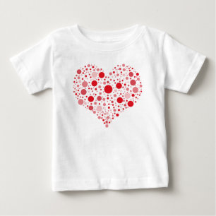 Heart In Dots Baby T-Shirt