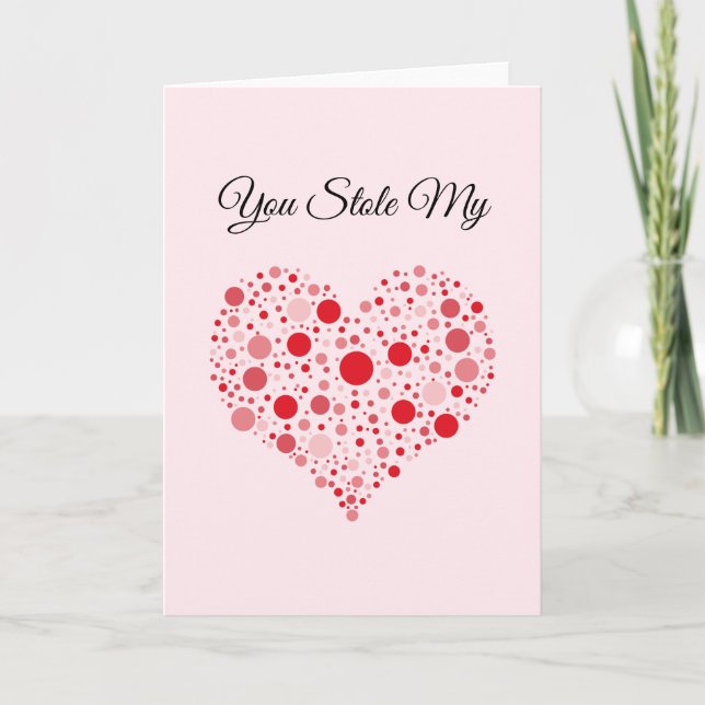 Heart In Dots Card (Front)
