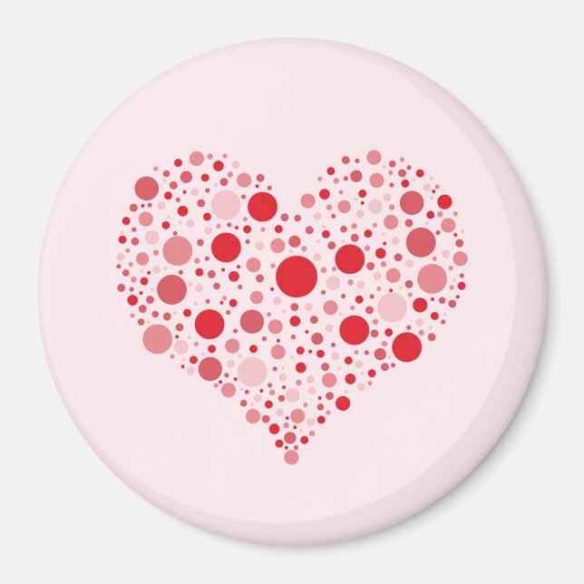 Heart In Dots Magnet (Front)