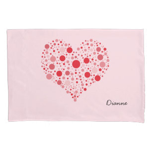 Heart In Dots Pillowcase