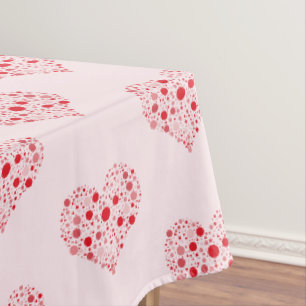 Heart In Dots Tablecloth