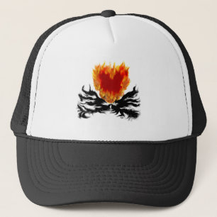 Heart in Flames Trucker Hat