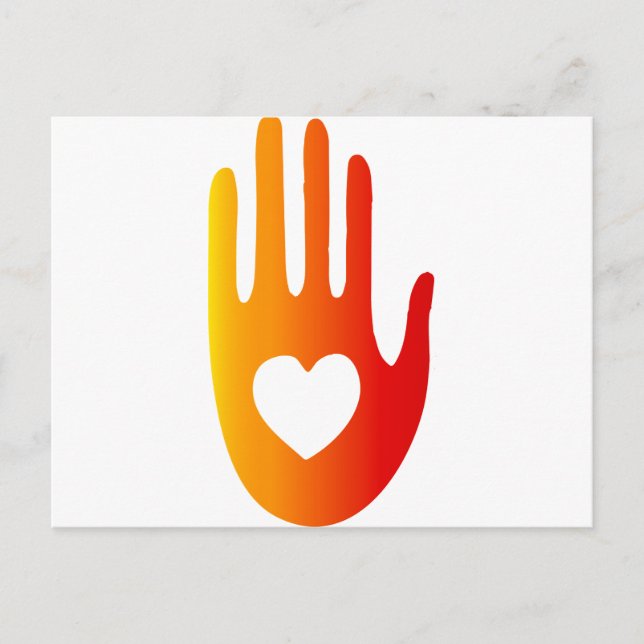 Heart in Hand Postcard (Front)