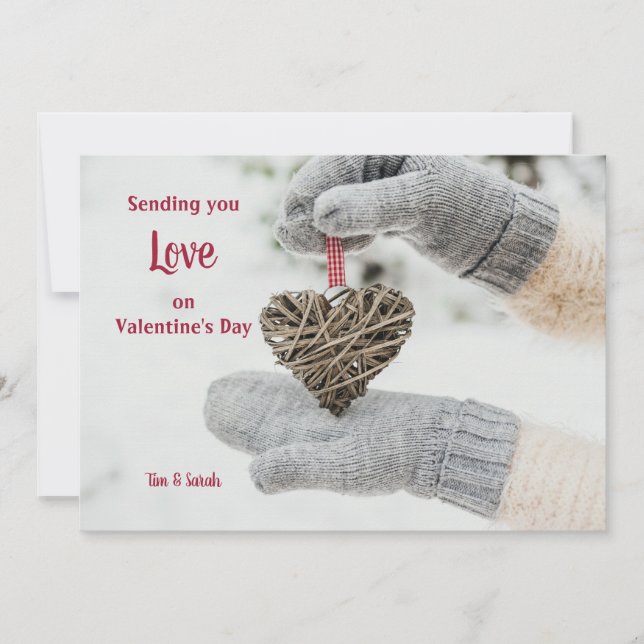 Heart in Hand Valentine's Day Card (Front)