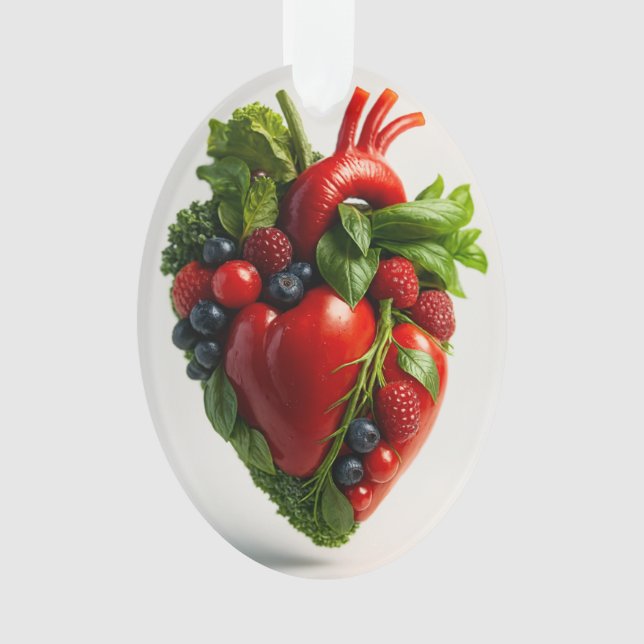 heart in health ornament (Front)