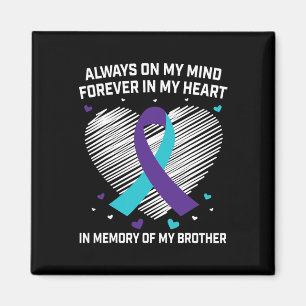 Heart In Memory Of My Brother Suicide Awareness Pr Magnet