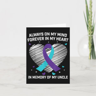 Heart In Memory Of My Uncle Suicide Awareness Prev Card