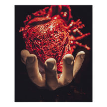 Heart in my Hands Glossy Poster