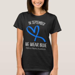 Heart In September We Wear Blue Alopecia Areata Aw T-Shirt
