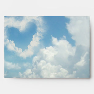 Heart in the Clouds, Blue Sky Romantic Love Envelopes